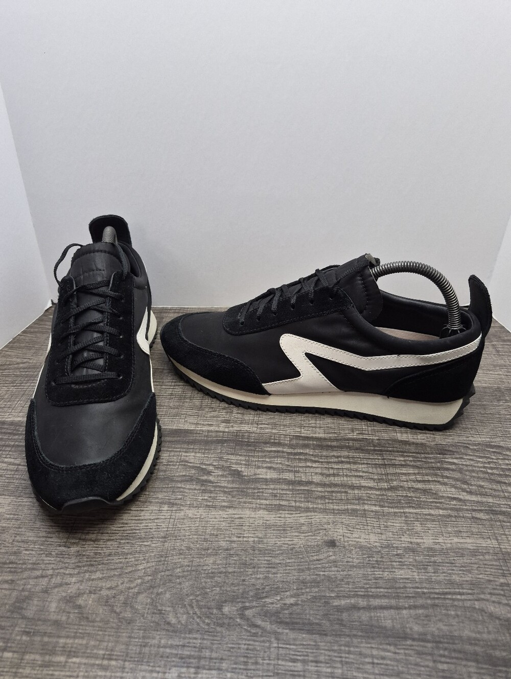 Rag & Bone Shoes Womens Sz 40eu 10 US Black White Retro Runner Suede Leather
